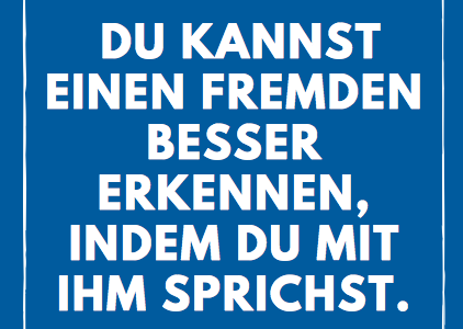 Zitat der Woche – Umgang mit Fremden
